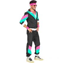 Déguisement - Années 80 - Jogging - Survêtement - Veste + Pantalon - Taille S - Widyka