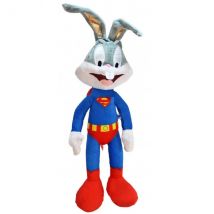 Grande Peluche Lapin Bugs Bunny 84 Cm - Loup Collection Super Héros Batman - Doudou Licence Xl Looney Tunes - Nicotoy