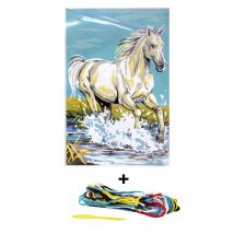 Kit Canevas 30 X 40 Cm Seg De Paris Modèle Cheval Blanc - SEG
