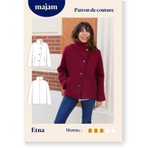 Patron Manteau - Etna,format: Pochette Du 34 Au 48 - Majam
