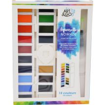 Set De Voyage 18 Couleurs L'Aquarelle Nomade - Art & go