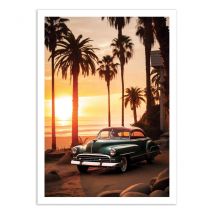 Affiche 50x70 Cm - California Sunset - Philippe Hugonnard - Wall Editions