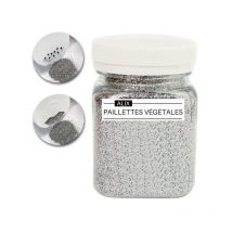 Paillettes - Argent - Biodégradable - Végétal - Loisirs Créatifs - Carterie - Pot 35g - Cléopatre