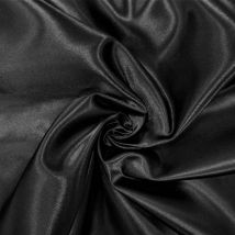 Tissu Doublure Satin Deluxe Noir - Craftine