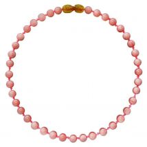 Collier Pour Bébé Pierre Naturelle, Quartz Rose