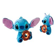 Peluche Simba Disney Lilo & Stitch - Stitch Avec Donut - Bleu - 25 Cm