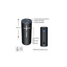 Enceinte Portable Ultimate Ears Boom 4 - Noir - Bluetooth 5.0 - Ultimate Ears