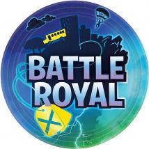 8 Assiettes - Battle Royal - Amscan