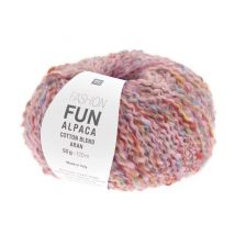 Pelote D'Alpage Et De Coton À Tricoter Fashion Fun Alpaca Cotton Blend Aran - Rico Design 003 Rose Pink
