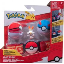 Pokemon Clip 'n' Go : Ceinture Du Dresseur Avec Great Ball Et Poke Ball + Figurine Flambino - Bandai - Bandai