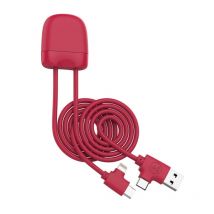 Câble De Charge Xoopar Ice-c Multi-connecteurs D'1 Mètre - Rouge - Xoopar