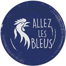 8 Assiettes Allez Les Bleus - Boland