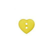 Boutons Coeur 2 Trous 12 Mm X 4 - Union Knopf Jaune - Prym Union Knopf