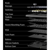 Clavier Mécanique Gamer - Keychron - Q3 Pro Se - Switch Red - Sans Fil - Rétroéclairage Rgb - Kenzo