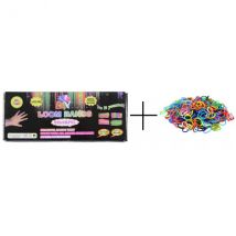 Kit De Demarrage Loom Bands + 2 Recharges - Loisirs Creatifs Elastiques