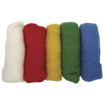 Laine Vierge, Multicolore, Toison, 5couleurs À 20g - Rayher