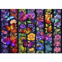 Puzzle 500 Pièces - Flowers And Flyers - Bluebird Puzzle