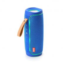 Enceinte Bluetooth Lumineuse Led Basses Puissantes Portable Fm Tf Usb Bleu Yonis - Yonis