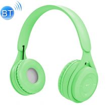 Qualité Sonore Hifi Casque Bluetooth Macaron Autonomie Longue Durée Support Appels Micro Sd Aux 3.5mm + Sd 32go Vert Yonis - Yonis