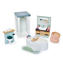 Mobilier Salle De Bain Pour Maison De Poupées - Tender Leaf Toys