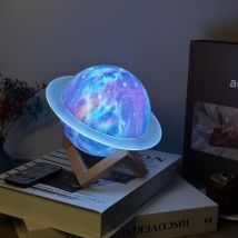 Enceinte Bluetooth Design Planète Avec Lumières Rgb Et Son 3d Yonis - Yonis