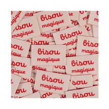 Étiquettes Tissées ikatee - Bisou Magique - X5 Bisou - Ikatee