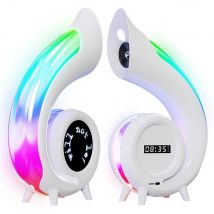 Enceinte Bluetooth Led Avec Écran Paroles Couleurs Rgb Et Lampe De Bureau Yonis - Yonis