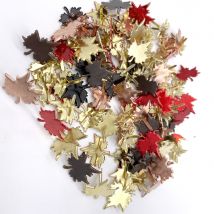 Attaches Parisiennes Feuilles D’érable Métalliques – Pack De 50 Brads Décoratifs - Saperlipopette by Léna