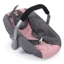 Cosy Rose Et Gris Poupée - Siege Auto - Bayer Chic 2000 - 70815 - Accessoire Poupon - Bayer Chic 2000