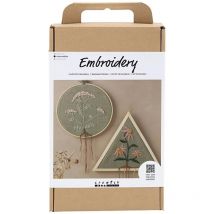 Kit Diy Broderie - Cadres - Vert Kaki - CC Hobby