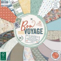 Bloc De 48 Feuilles 30,5cm X 30,5cm Recto Verso Bon Voyage - First edition
