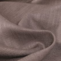 Tissu Ramie Lin Uni Taupe - Au Mètre - Craftine