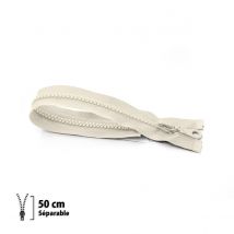 Fermeture Éclair Z54 - Moulée 6mm Séparable - 50 Cm - Eclair Prym
