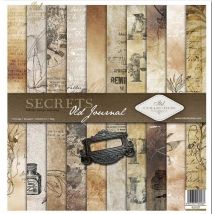 10 Papiers Assorties Scrapbooking 30.5 X 30.5 Cm Itd Collection Secrets Old Journal - ITD Collection