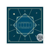 Tapis De Poker Carré 83x83cm - Bleu Nuit - 1001jouets
