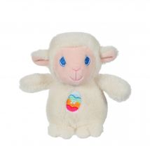 Peluche - Les Amis De Pâques Sonores - Agneau Crème En Peluche - 13 Cm - Gipsy Toys