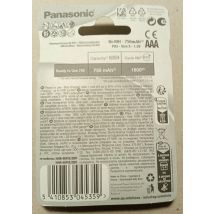 Blister De 2 Piles Rechargeable Dect Aaa (micro)/hr03 750 Mah 1,2v - Panasonic