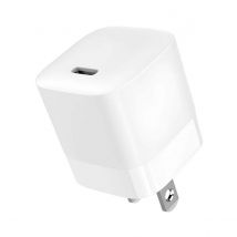 Jaym Chargeur Secteur Rapide Usb-c 30w 3a Pd Prise Us Blanc
