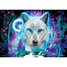 Puzzle 1000 Pièces - Loup Arctique Fluo - Schmidt Spiele