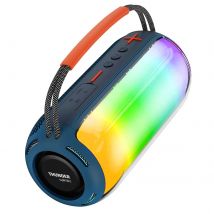 Wiwu Enceinte Bluetooth Avec Led Multicolore Autonomie 4h Poignée Bleu - Wiwu