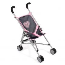 Mini-buggy Roma Gris Mélange Bleu Marine Pour Poupée - Bayer Chic 2000