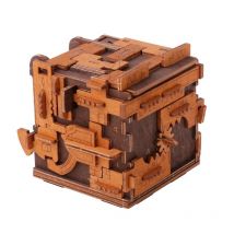 Escape Room Puzzle Box - Wooden city