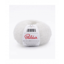 Pelote De Laine Et Mohair Phil Chic Lurex - 25gr - Phildar Blanc