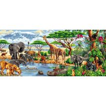 Canevas Antique Africa Mimo Verdé 65x130cm - LUC