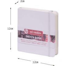 Carnet Croquis - 12x12cm - 80 Feuilles - 140g - Blanc - Royal Talens