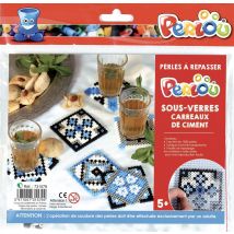Perlou Kit Dessous De Verres Carreaux De Ciment