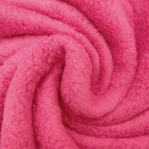 Tissu Doudou Uni Fushia - Craftine