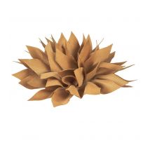 Broche Fleur Pivoine 14cm Beige Pierre - MyMercerie