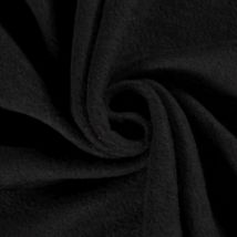 Tissu Polaire Uni Noir - Craftine
