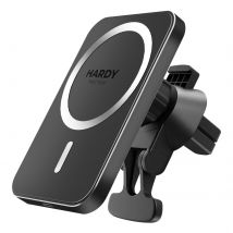 3mk Support Chargeur Voiture Magsafe 15w Entrée Usb C Grille D'Aération Noir